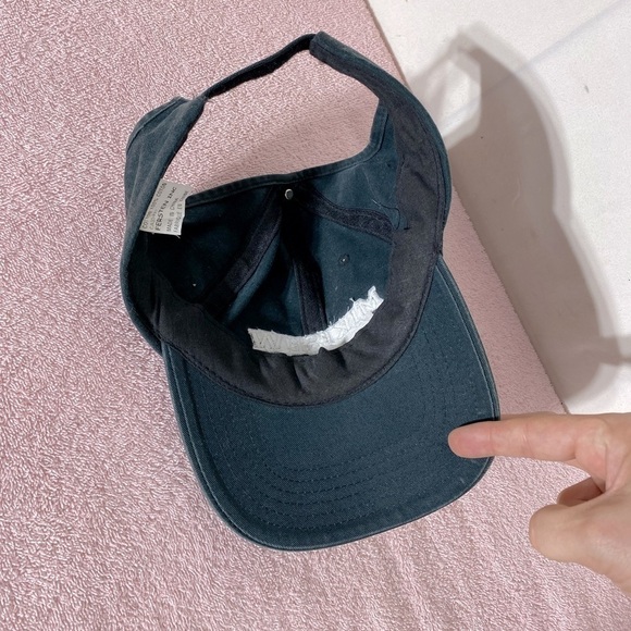 5/$25 Washed Black Mikisew Cree First Nations Ponytail Hat - Picture 5 of 10